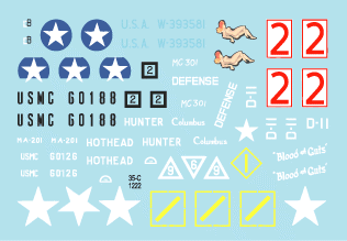 Star Decals 35-C1222 M3, M3A1, M3A1 Satan and M5A1 Stuart. US Marine Corps 1/35 – zdjęcie 2