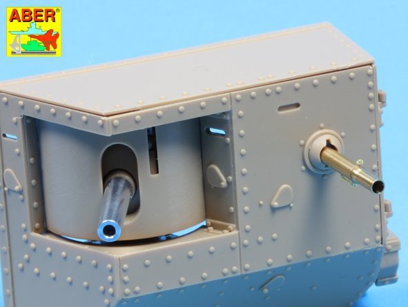 Aber 35L-155 Barrels for British WWI Tank Mark IV – Male 1/35 – immagine 4