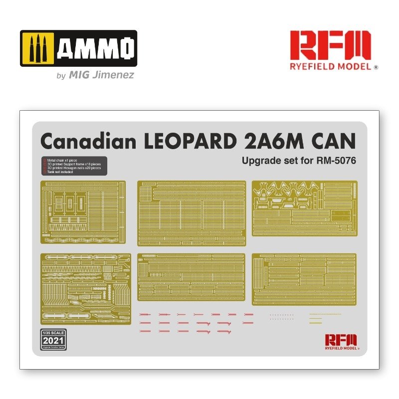 Rye Field Model 2021 Upgrade set for 5076 Canadian Leopard 2A6M CAN 1/35 – Bild 3