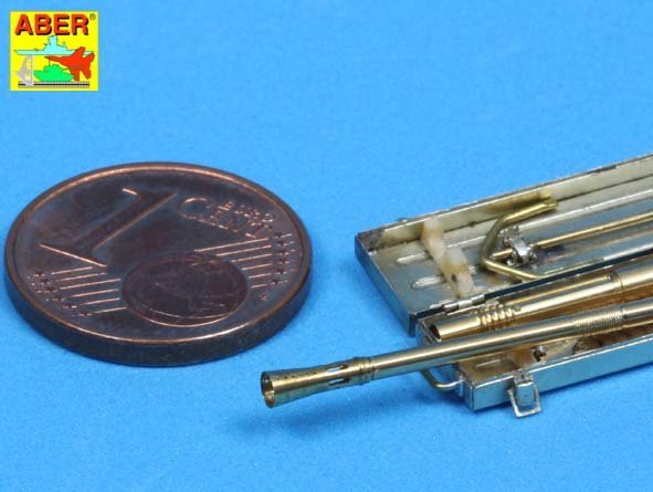 Aber 35L-089 Set of 2 German 2cm L/65 gun barrel for Flak 38 with storage box 1/35 – immagine 5
