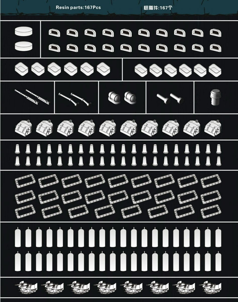 Flyhawk FH350125 USS Alabama BB-60 (for Trumpeter 05307) 1/350 – imagen 4