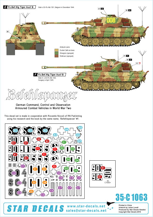 Star Decals 35-C1063 Befehlspanzer #7 1/35 – image 2