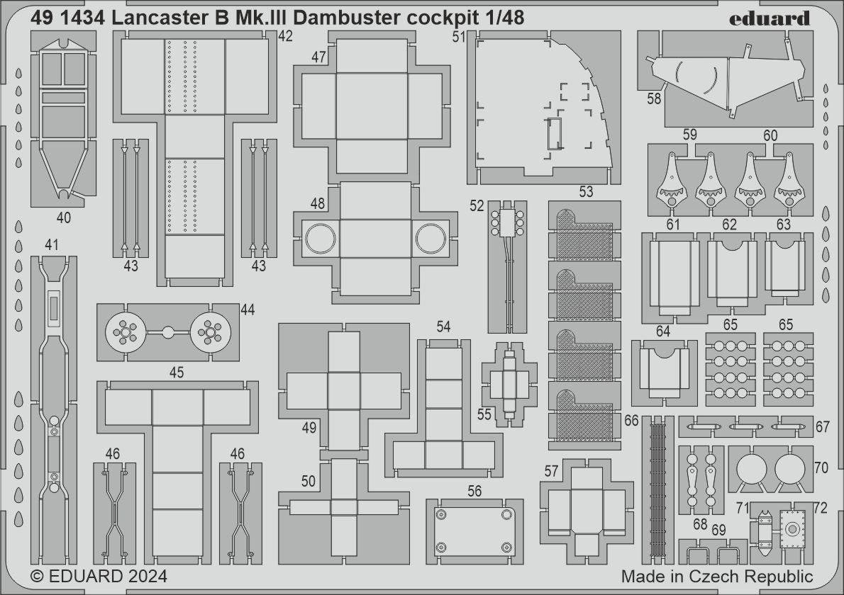 Maquette Eduard 491434 Lancaster B Mk. III Dambuster (HONG KONG MODELS) à l&amp;#39;échelle 1/48 – image 2