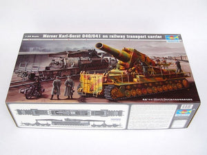 Trumpeter 00209 Morser Karl-Gerat 040/041 on railway transport carrier 1/35 – immagine 2