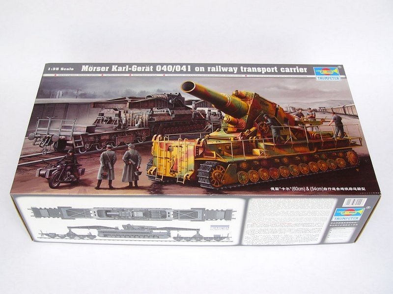Trumpeter 00209 Morser Karl-Gerat 040/041 on railway transport carrier 1/35 – immagine 2