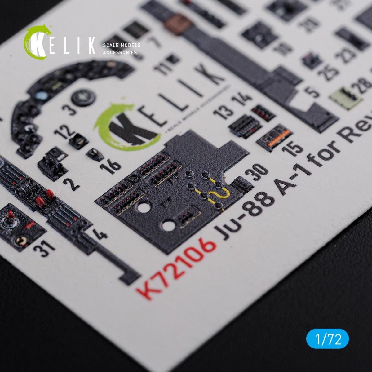 KELIK K72106 Ju-88 A-1 interior 3D decals for Revell kit 1/72 – immagine 9