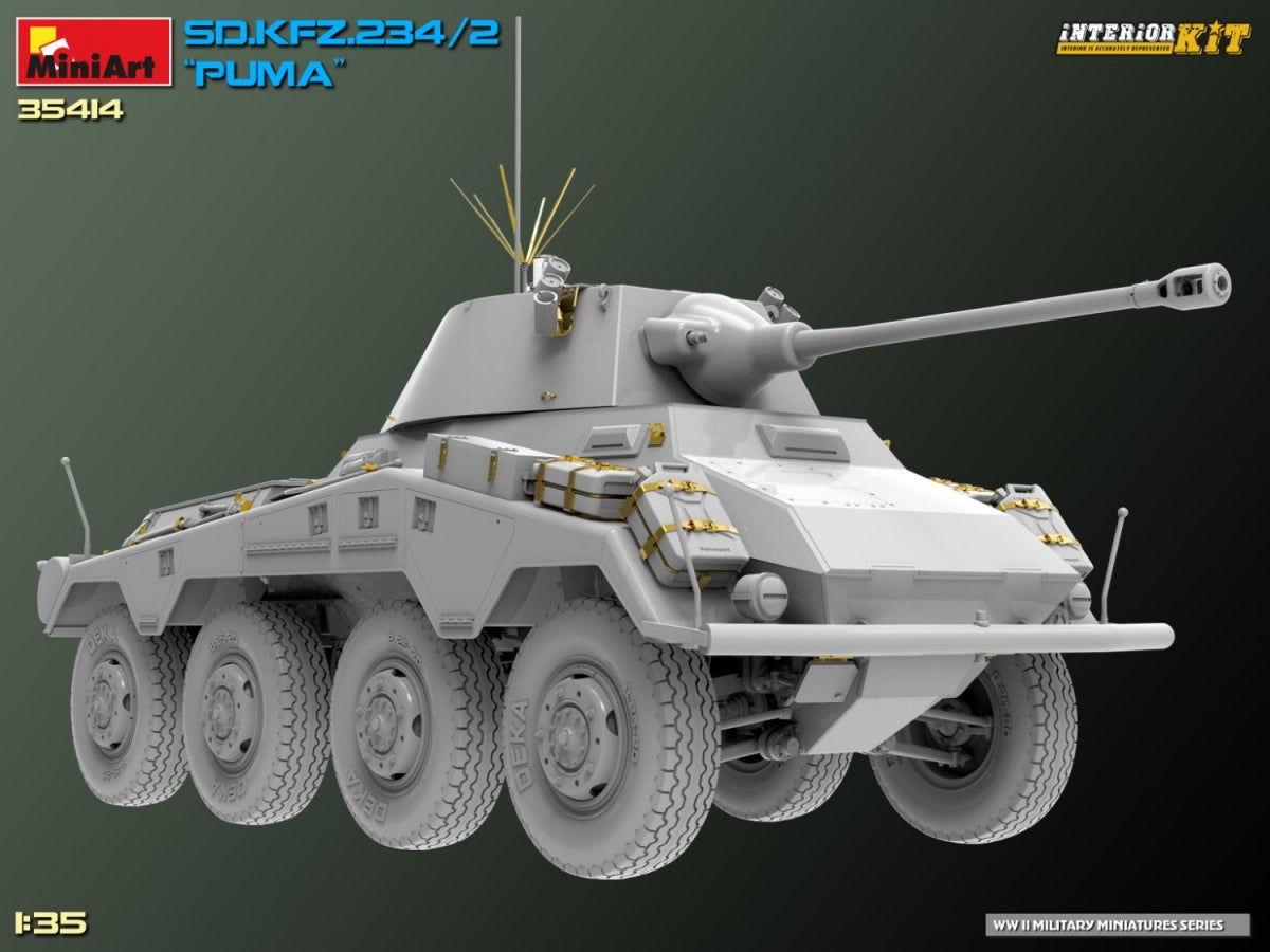 MiniArt 35414 Sd.Kfz. 234/2 PUMA. INTERIOR KIT 1/35 – immagine 10