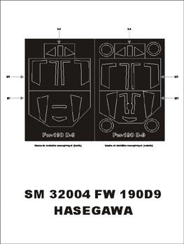 Montex SM32004 Fw-190 D-9 HASEGAWA