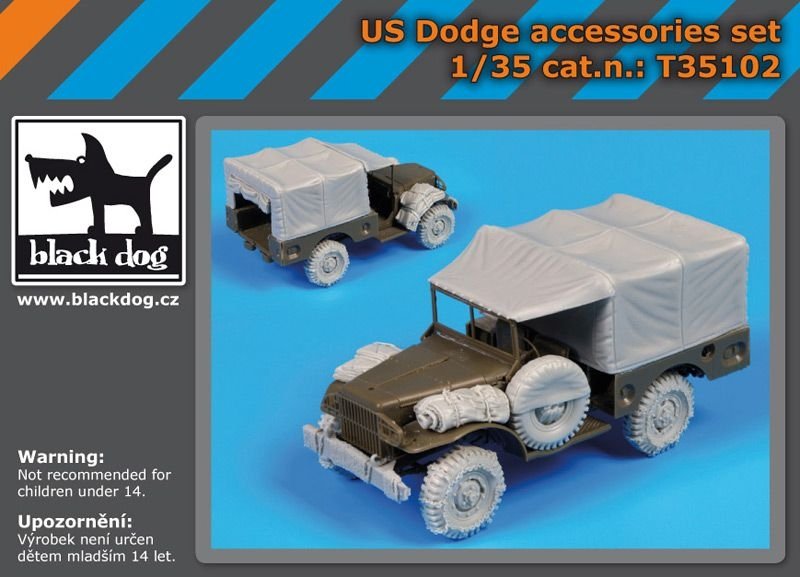 Ensemble d'accessoires Black Dog T35102 US Dodge 1/35