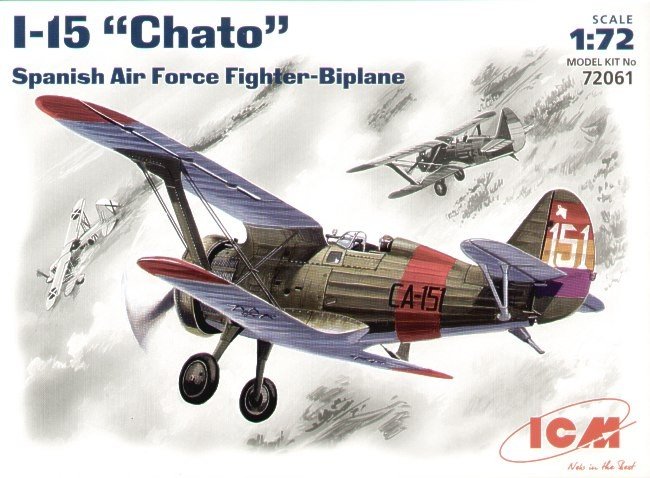 ICM 72061 I-15 Chato, Spanish Air Force Fighter-Biplane 1/72
