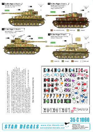 Star Decals 35-C1060 Befehlspanzer # 4 1/35 – immagine 2