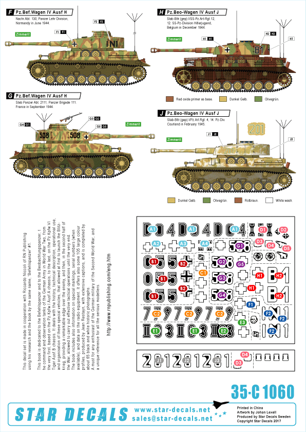 Star Decals 35-C1060 Befehlspanzer # 4 1/35 – immagine 2