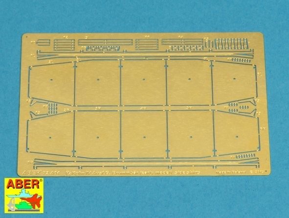 Aber 72A04 Jupes latérales pour PzKpfw IV, Ausf.G, début Brummbar 1/72
