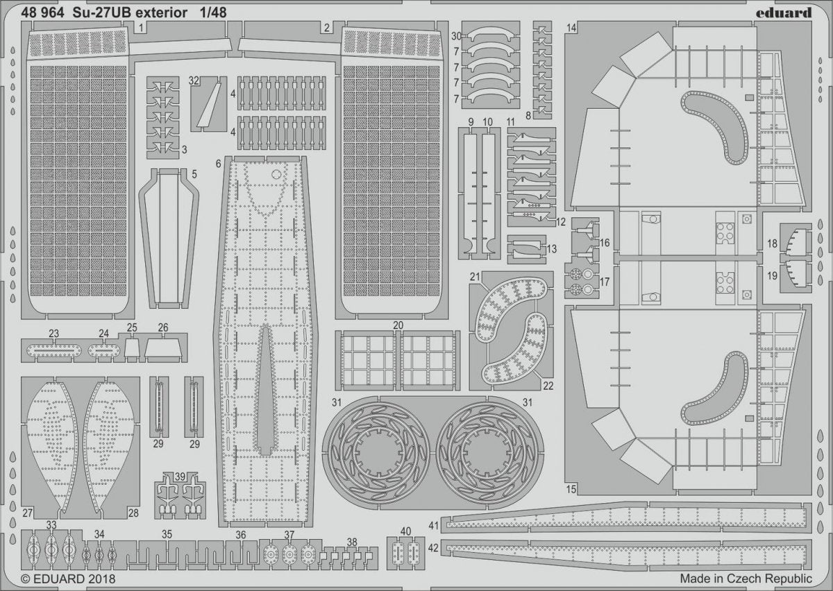 Eduard 48964 Su-27UB exterior HOBBY BOSS 1/48