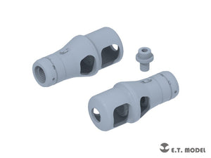 E.T. Model P35-308 WWII German 75mm Kwk42 Muzzle Brake Type.2 ( 3D Print ) 1/35 – immagine 2