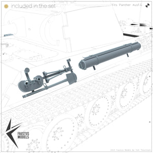 Faustus Models FM35020 Panther Tool Racks (Factory new) 1/35