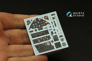 Quinta Studio QD32184 F8F-2 Bearcat 3D-Printed coloured Interior on decal paper (Trumpeter) 1/32 – immagine 6