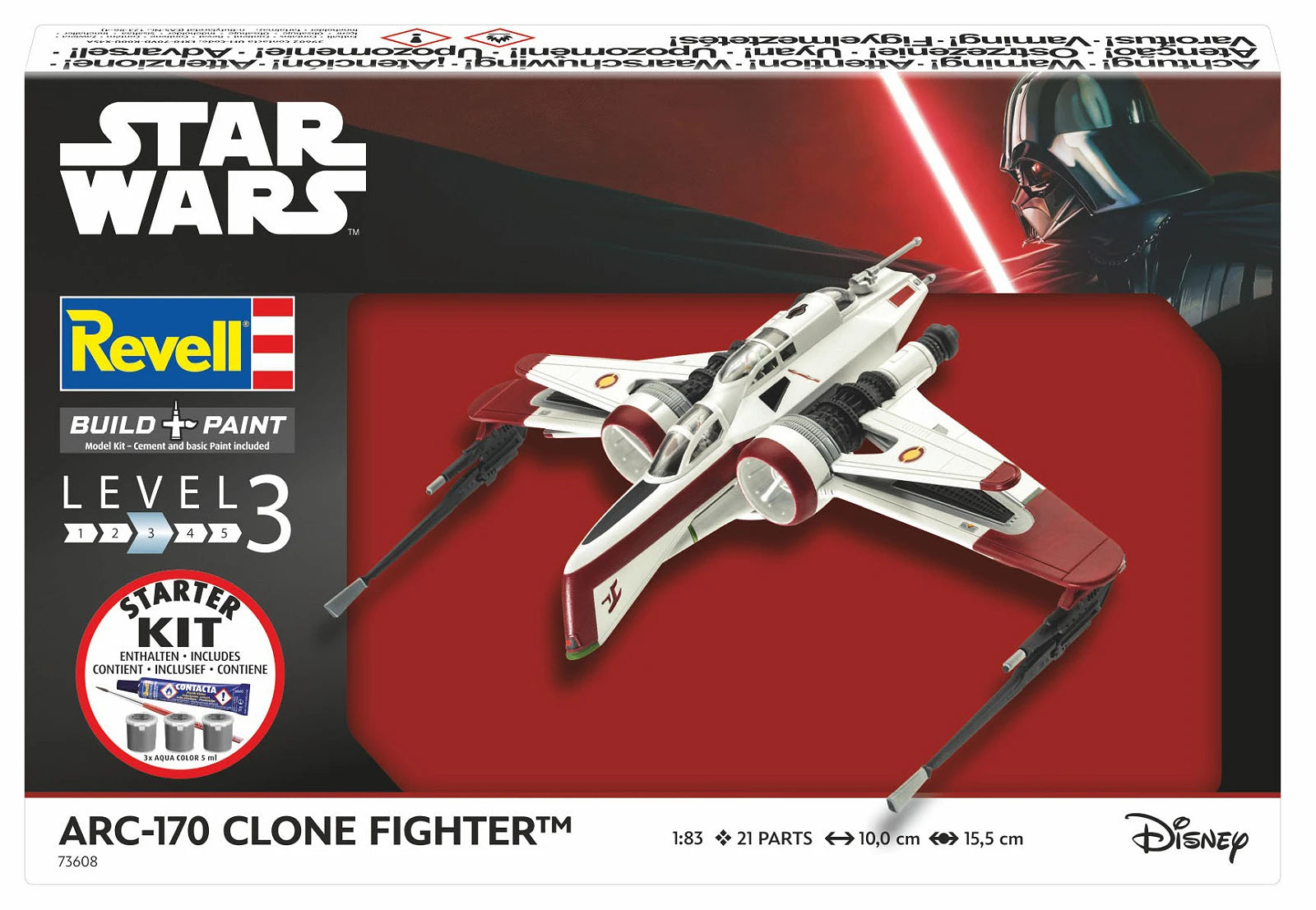 Revell 73608 Starter Kit ARC-170 Fighter 1/83