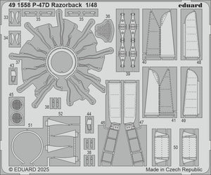Eduard BIG49468 P-47D Razorback for MINIART 1/48
