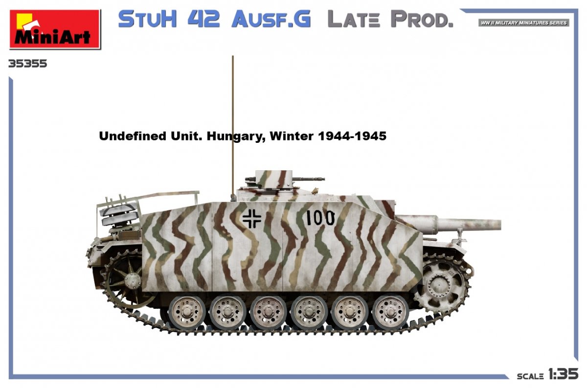 MiniArt 35355 StuH 42 Ausf. G LATE PROD 1/35 – zdjęcie 9