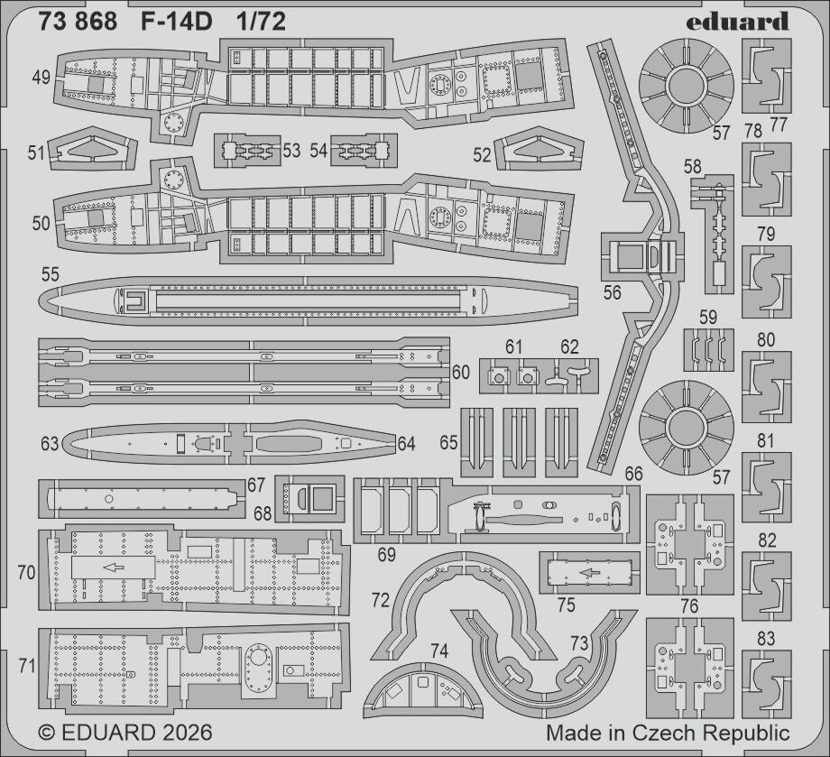 Eduard BIG72193 F-14D for Tamiya 1/72 – immagine 4