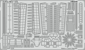 Eduard 73872 Grumman F4F-3 Wildcat PE Parts for ARMA HOBBY 1/72