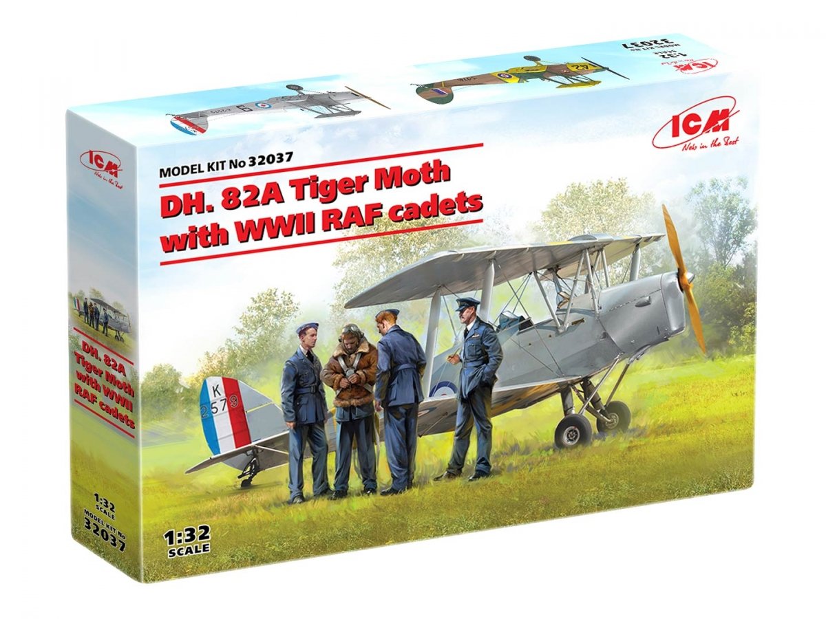ICM 32037 DH. 82A Tiger Moth with WWII RAF cadets 1/32 – immagine 2