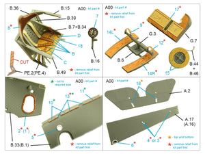 Quinta Studio QD32196 Nieuport XXIII Intérieur coloré imprimé en 3D sur papier décalque (CSM) 1/32 – image 5
