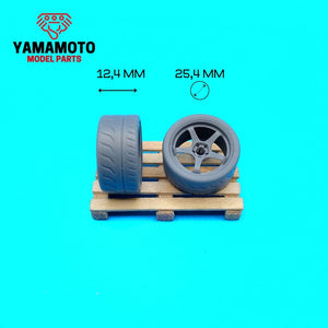 Yamamoto YMPRIM21 Advan Racing GT 4 18&amp;quot; + Tyres 1/24 – immagine 6