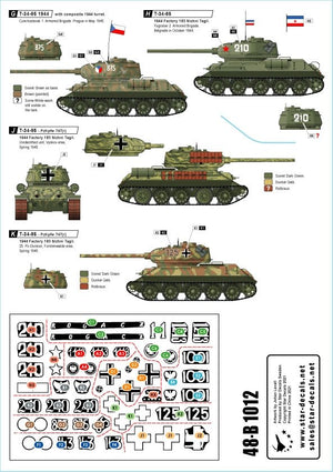 Star Decals 48-B1012 T-34-85 Medium Tank 1/48 – imagen 2