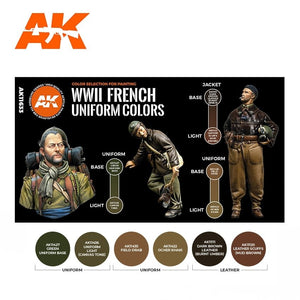 AK Interactive AK11633 WWII FRENCH UNIFORM COLORS – Bild 2