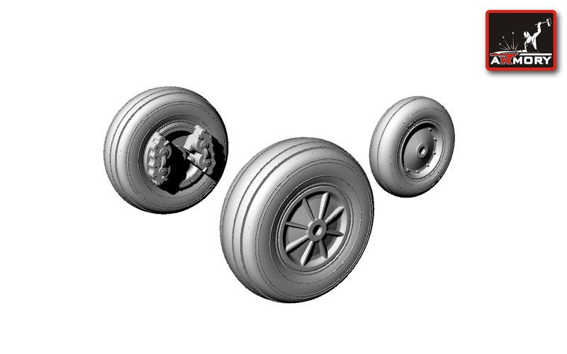 Roues Trojan T-28 d&amp;#39;Armory Models AW48301 au 1/48 – image 4