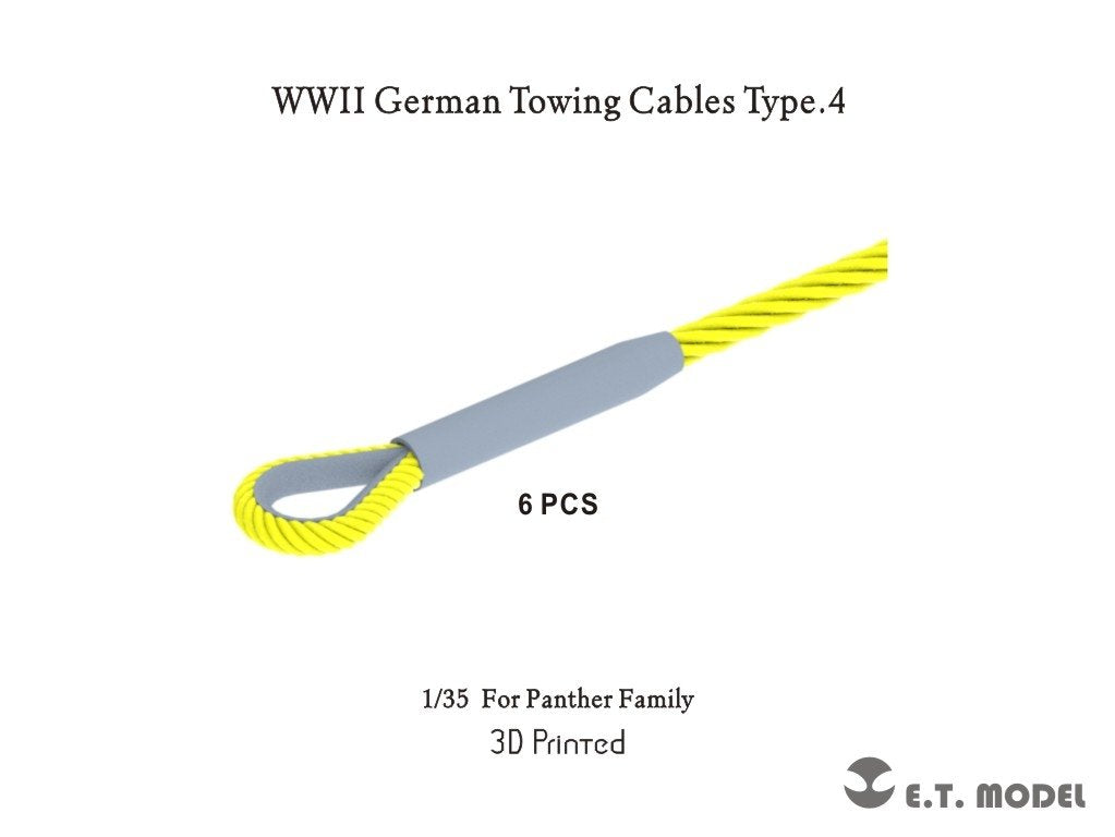 ET Model P35-313 WWII German Towing Cables Type.4 (3D Print) 1/35