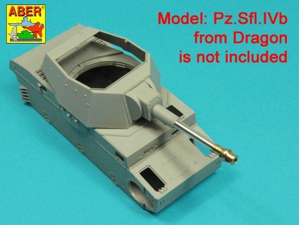 Aber 35L-315 Lufa leFH 18/1 (Sf) 10,5 cm L/28 do niemieckich dział samobieżnych Pz.Sfl.IVb 1/35 – immagine 4