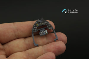 Quinta Studio QD32201 Macchi MC.202 Folgore Early 3D-Printed &amp;amp; coloured Interior on decal paper (Italeri) 1/32 – zdjęcie 7
