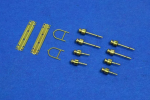 Pilier télégraphique RB modèle 35D02 avec 4 isolateurs. Le kit contient 2 pièces non assemblées au 1/35. – image 3