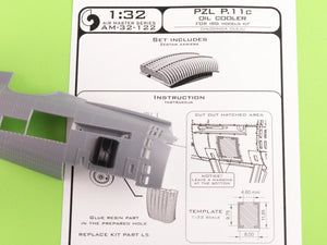 Master AM-32-122 PZL P.11c - refroidisseur d&amp;#39;huile (kit Arma Hobby) 1/32 – image 5