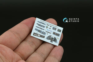 Quinta Studio QD+72251 Ka-50 (blue-grey panels) 3D-Printed &amp; coloured Interior on decal paper (HobbyBoss/ARK) (with 3D-printed resin parts) 1/72