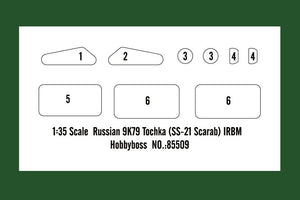Hobby Boss 85509 Russian 9K79 Tochka (SS-21 Scarab) IRBM 1/35 – Bild 3