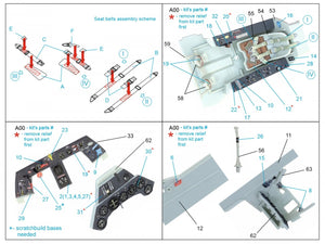 Quinta Studio QD32120 Fw 190 A-8/A-9 3D-Printed &amp;amp; coloured Interior on decal paper ( Revell ) 1/32 – Bild 2