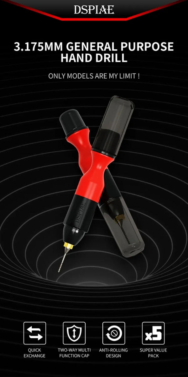 DSPIAE PT-HD 3,175mm General Purpose Hand Drill / Wiertarka ręczna 3,175 mm – immagine 4