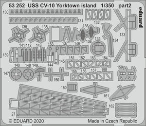 Eduard 53252 USS CV-10 Yorktown island 1/350 TRUMPETER – immagine 2
