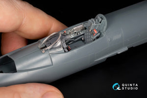 Quinta Studio QD+48550 MiG-21PF 3D-Printed &amp;amp; coloured Interior on decal paper (Eduard) (with 3D-printed resin parts) 1/48 – immagine 2