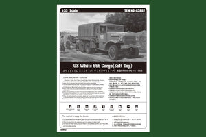 Hobby Boss 83802 US White 666 Cargo Soft Top 1/35 – immagine 4