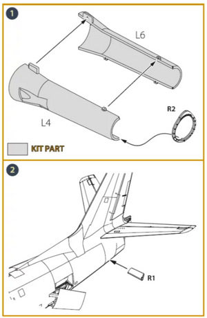 Clear Prop! CPA48055 F-86A engine exhaust endface for CP kits 1/48 – immagine 3