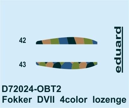Eduard D72024 Fokker D.VII losange 4 couleurs EDUARD 1/72 – image 2