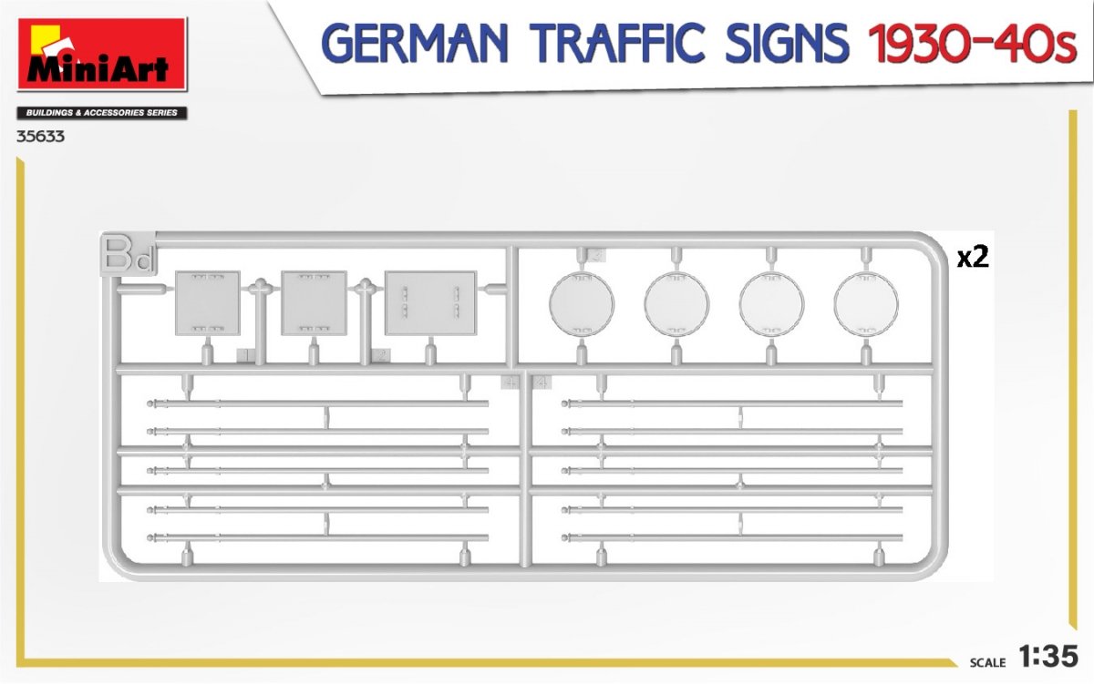 MiniArt 35633 GERMAN TRAFFIC SIGNS 1930-40s 1/35 – Bild 6