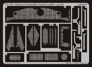 Eduard 35752 Zimmerit StuG. III Ausf. G waffel 1/35 Dragon – immagine 2