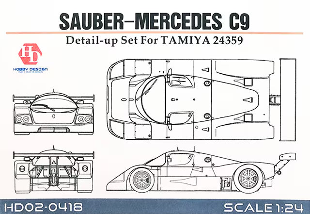 Hobby design HD02-0418 Sauber Mercedes C9 - Detail-Up Set for Tamiya 1/24 – Bild 2