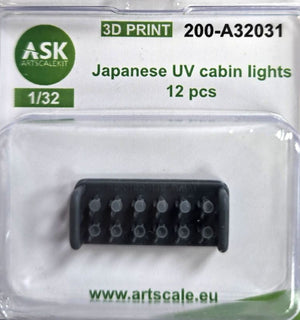 Art Scale Kit A32031 UV Cabin Lights Japan WWII - 12 pcs. 1/32 – Bild 2